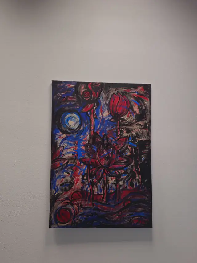 Moonroses — Acryl auf Leinwand, Jahn × KIS